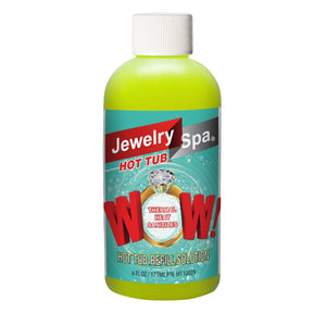 Jewelry Spa Hot Tub 6-oz Jewelry Cleaner Liquid Solution Refill for Jewelry Hot Tub Cleaning Kit