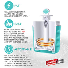 Load image into Gallery viewer, Jewelry Spa Hot Tub Cleaning Kit - Naturally-Based Cleaner That Removes Tarnish, Germs, Odor