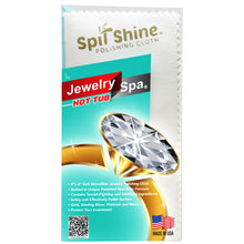 Load image into Gallery viewer, Jewelry Spa Spit Shine Cleaning Cloth for Use to Polish Gold, Silver, Brass and more - 8 x 8 inches